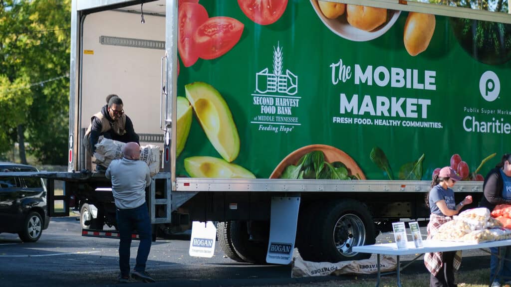 A Second Harvest Mobile Food Pantry