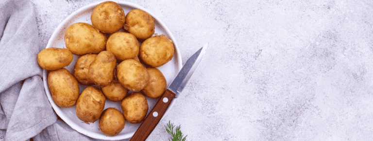 Potatoes and a knife